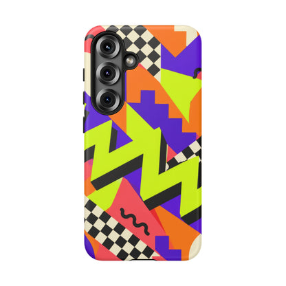 Acid Arcade Samsung Galaxy Tough Case | Bright Retro Geometry