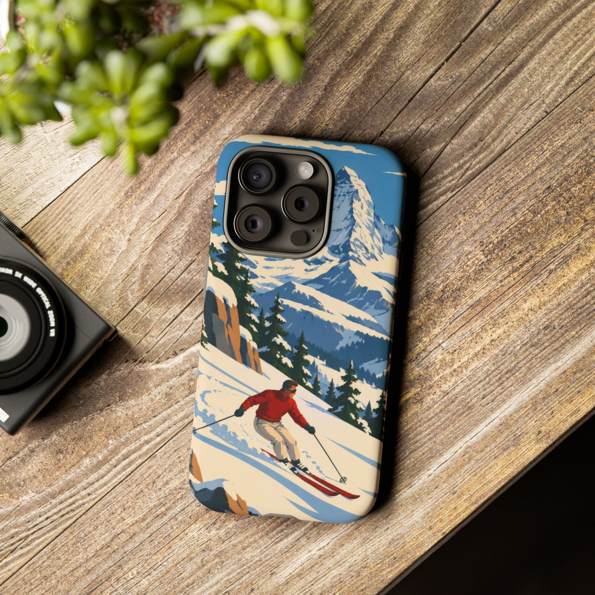 Swiss Skiing — Downhill Arc iPhone Tough Case