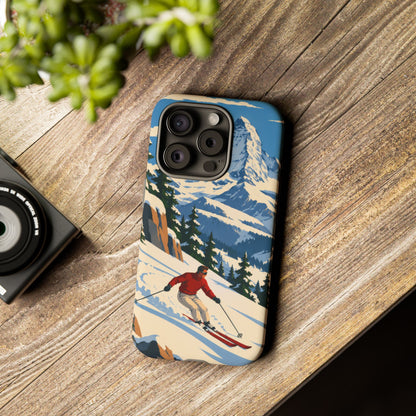 Swiss Skiing — Downhill Arc iPhone Tough Case
