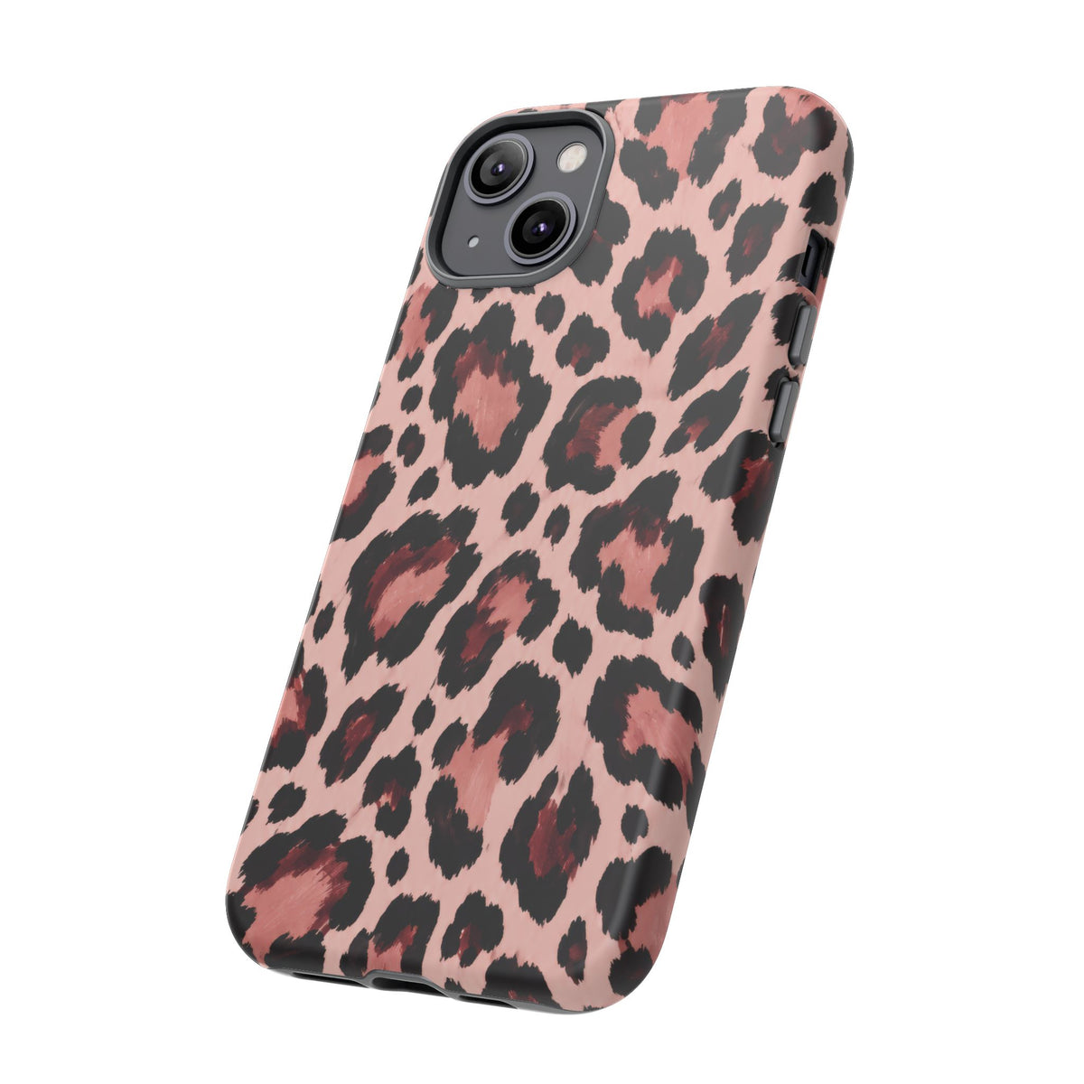 Wild Burgundy iPhone Tough Case | leopard print