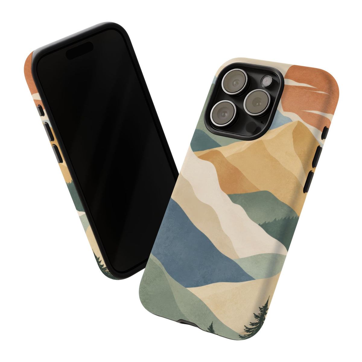 Sage Summit iPhone Tough Case | abstract mountains
