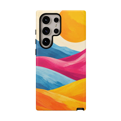 Golden Drift Samsung Galaxy Tough Case | colorful hills