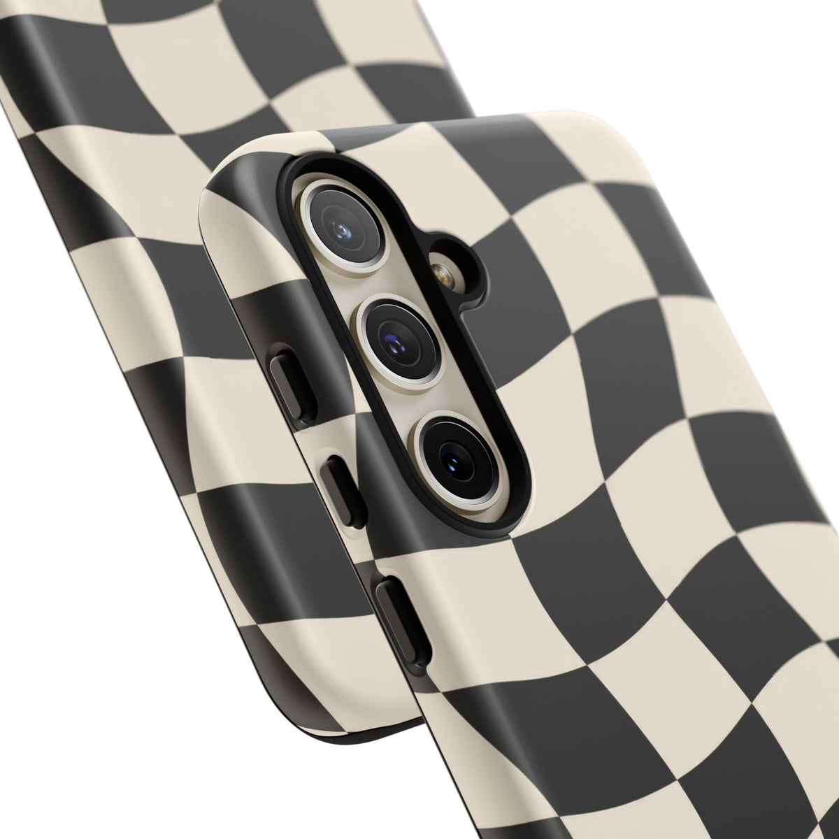 Liquid Check Samsung Galaxy Tough Case | Wavy Checkerboard