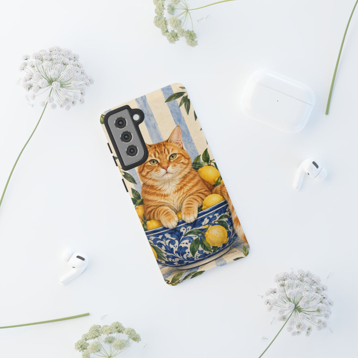 Citrus Inspector Samsung Galaxy Tough Case | ginger cat