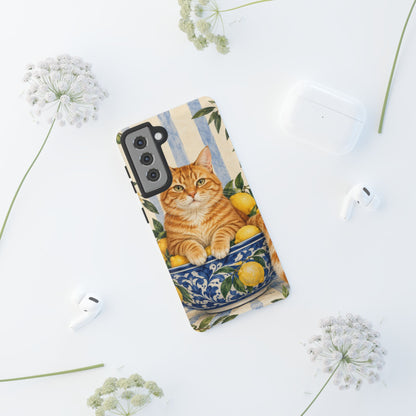 Citrus Inspector Samsung Galaxy Tough Case | ginger cat