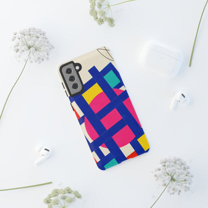 Chromatic Mischief Samsung Galaxy Tough Case | Geometric Color Block Art