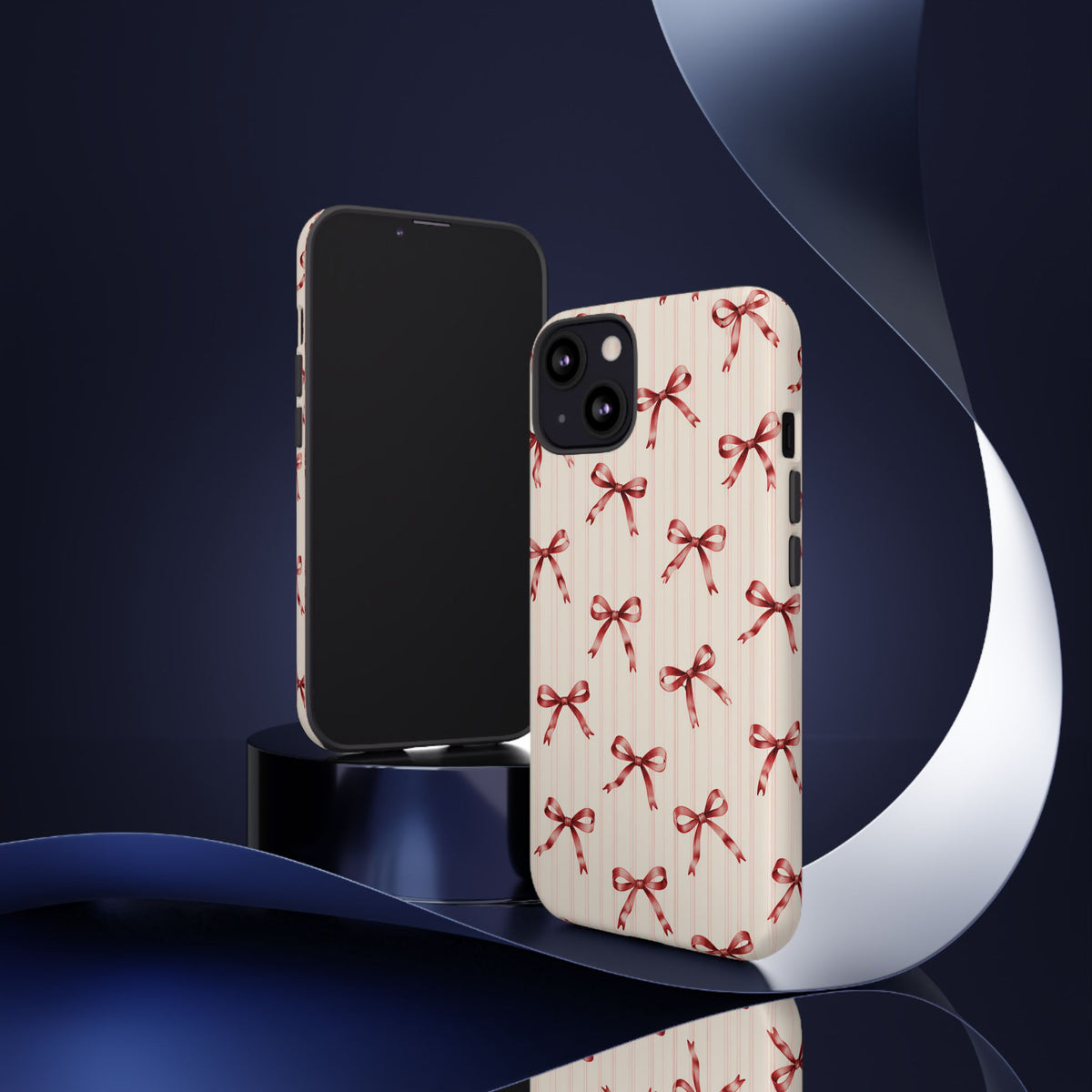 Red Bow iPhone Tough Case | Ribbon Waltz