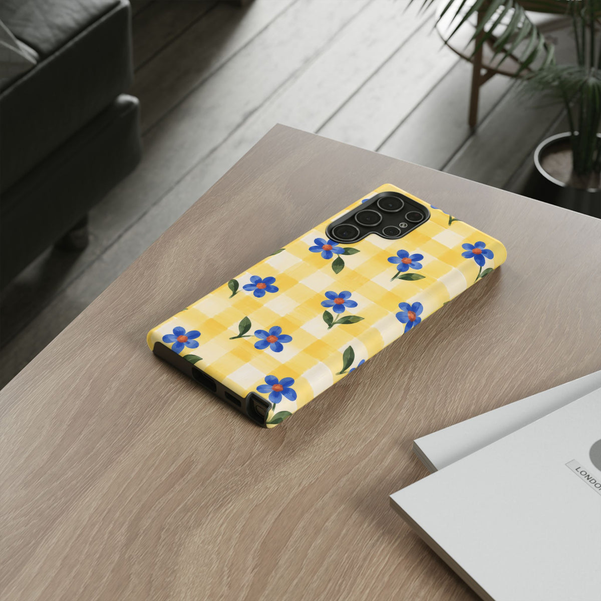 Buttercup Picnic Samsung Galaxy Tough Case | yellow gingham