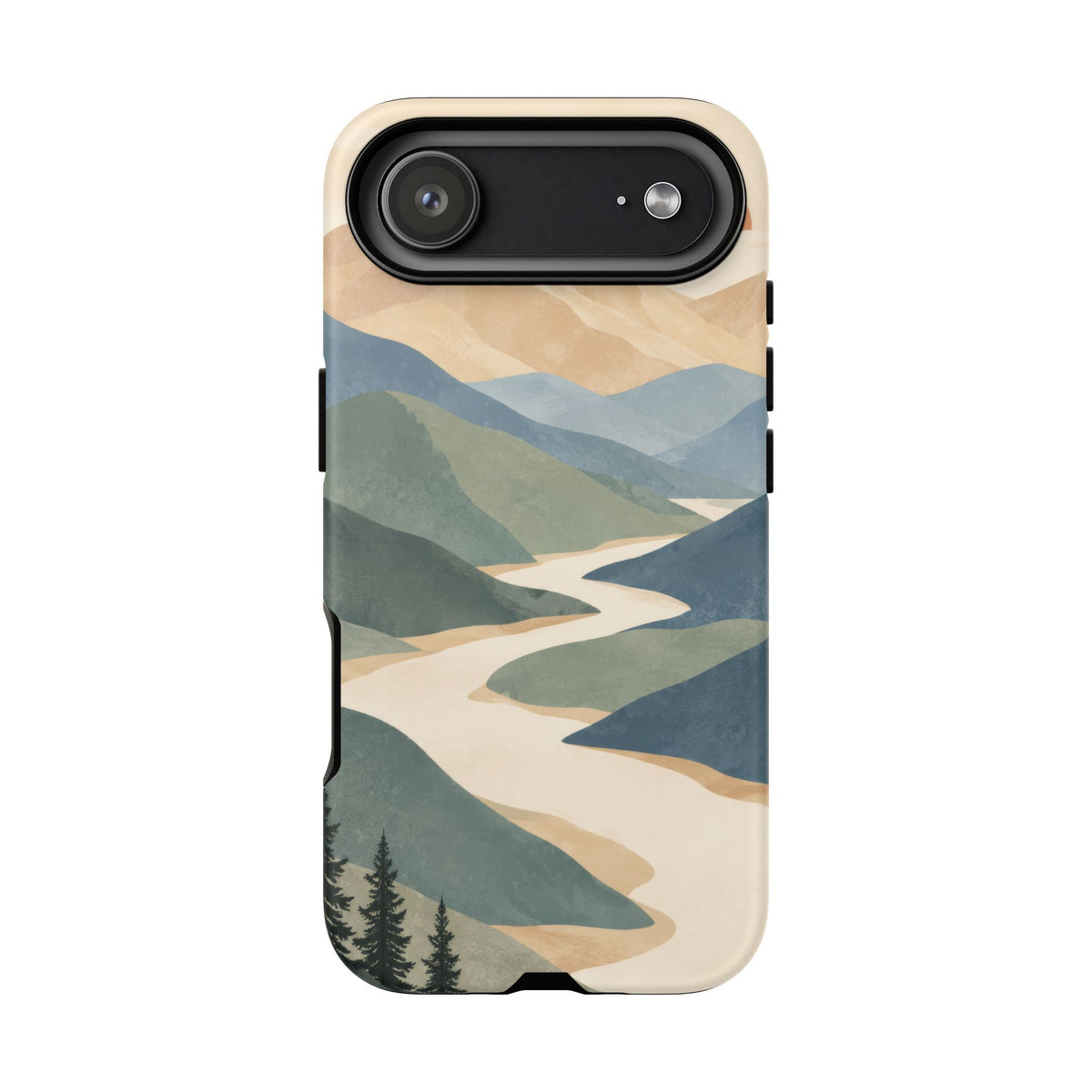 Quiet Pass iPhone Tough Case | mountain river