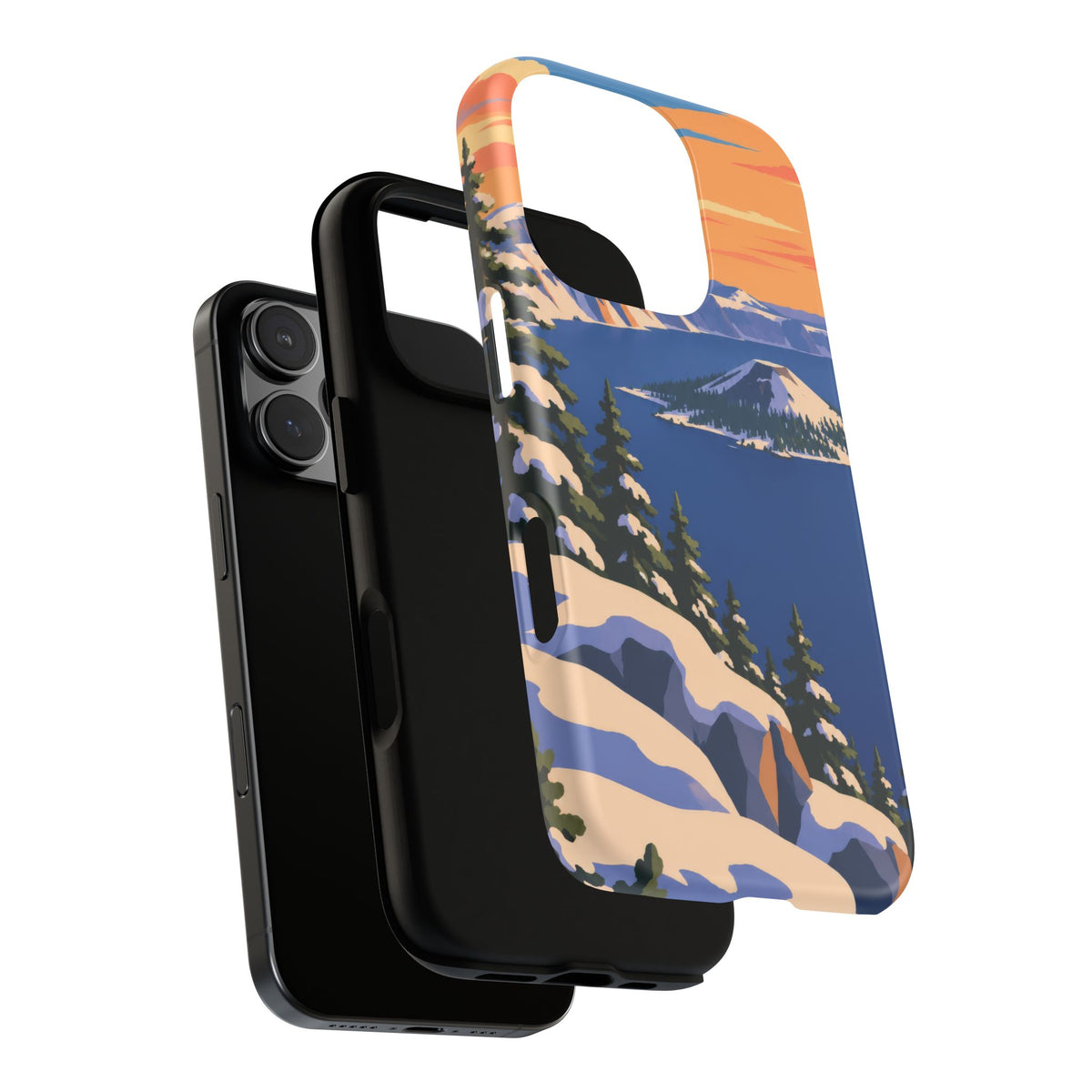 Crater Lake — Winter Caldera iPhone Tough Case