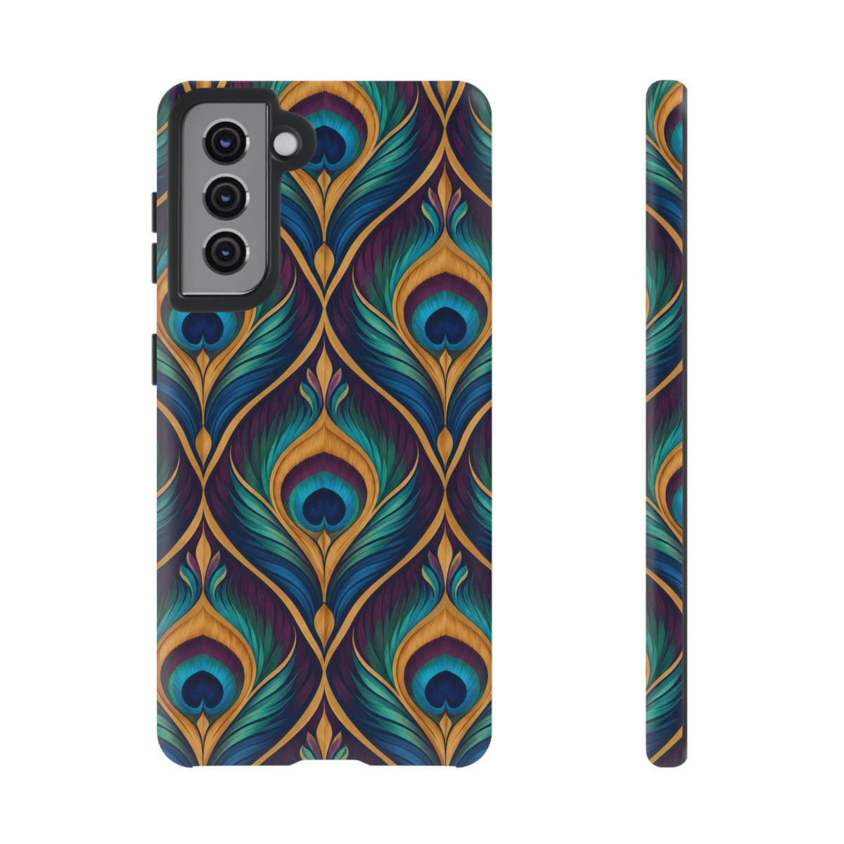 Peacock Nocturne Samsung Galaxy Tough Case | art deco