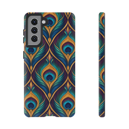 Peacock Nocturne Samsung Galaxy Tough Case | art deco