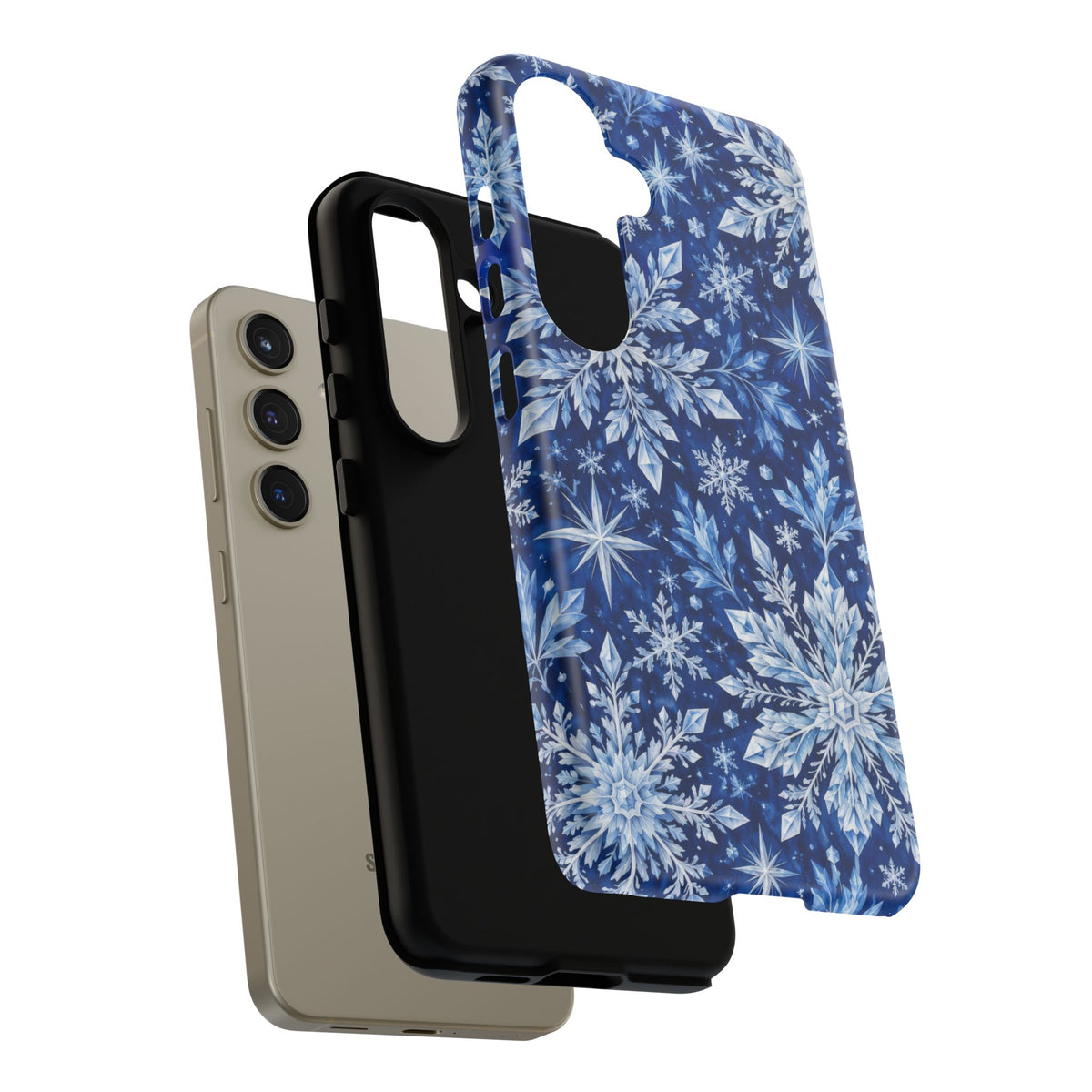 Frosted Midnight Samsung Galaxy Tough Case | snowflake