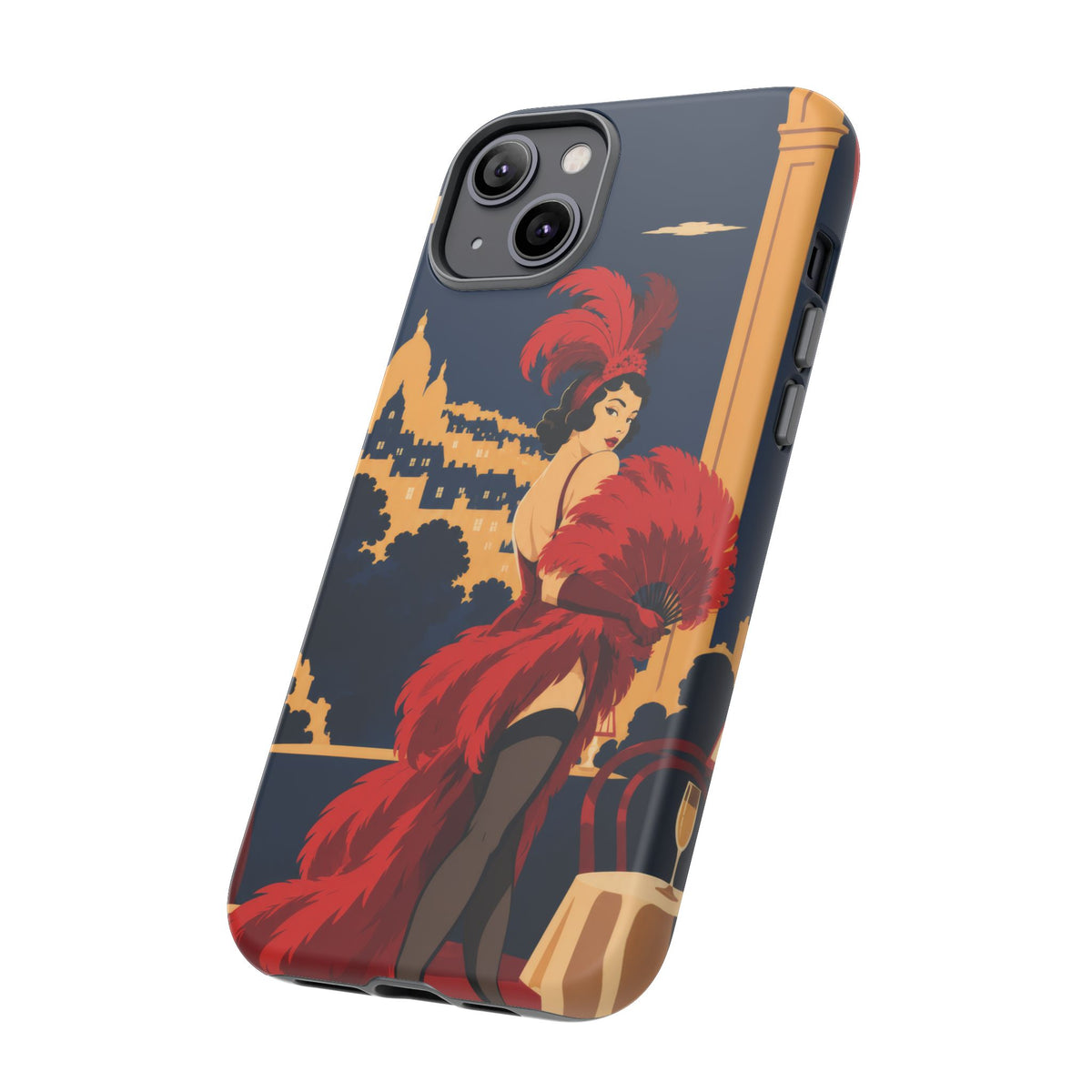 Moulin Rouge Dancer — Velvet Encore iPhone Tough Case | cabaret dancer