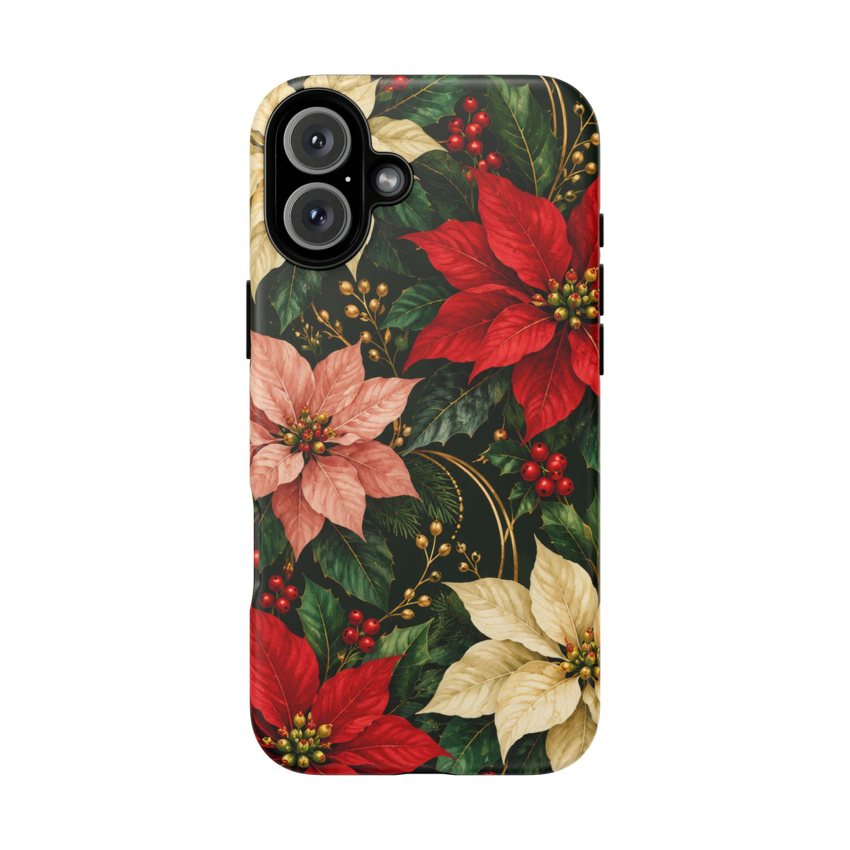 Noel in Bloom iPhone Tough Case | poinsettia