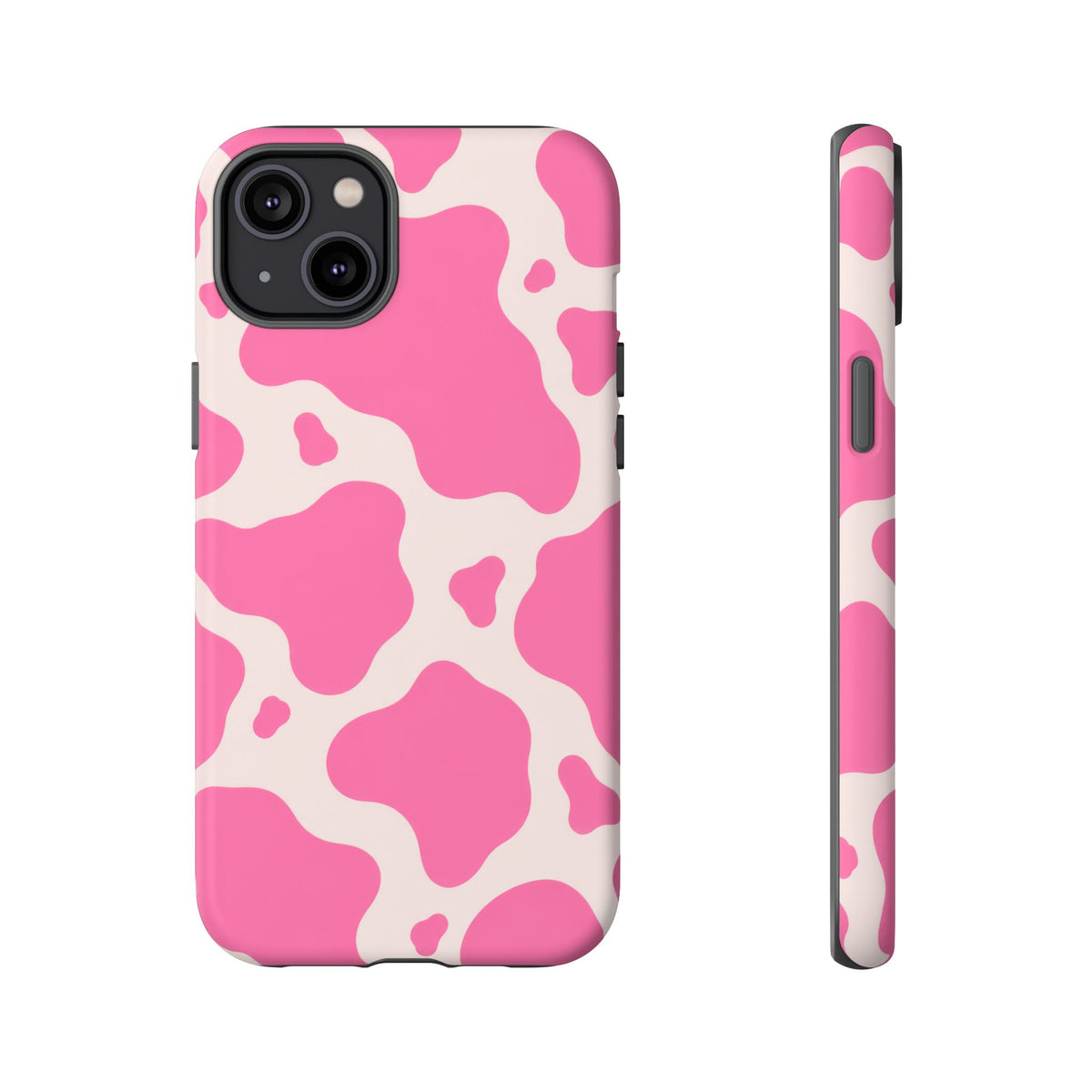 Strawberry Milk iPhone Tough Case | Pink Cow Print