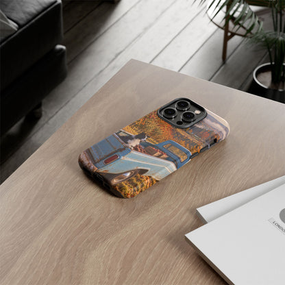 Blue Truck October iPhone Tough Case | border collie