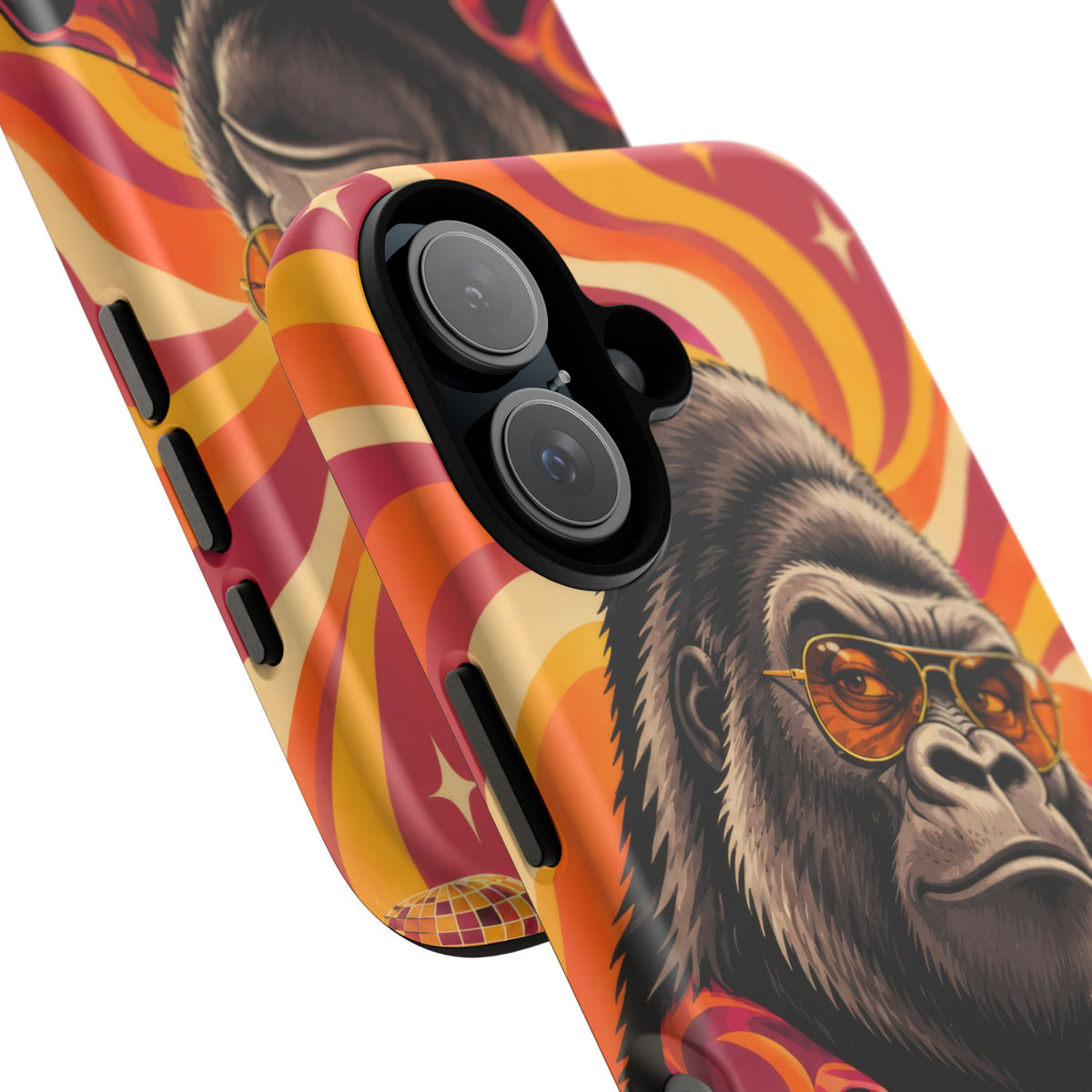Velvet Groove iPhone Tough Case | Retro Disco Gorilla Art