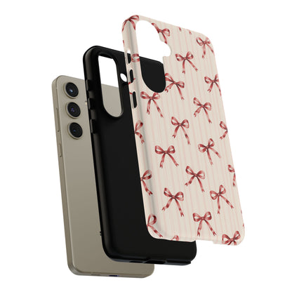 Red Bow Samsung Galaxy Tough Case | Ribbon Waltz