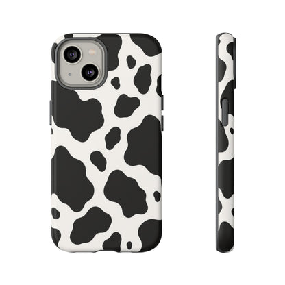 Classic Holstein iPhone Tough Case | Black & White Cow Print