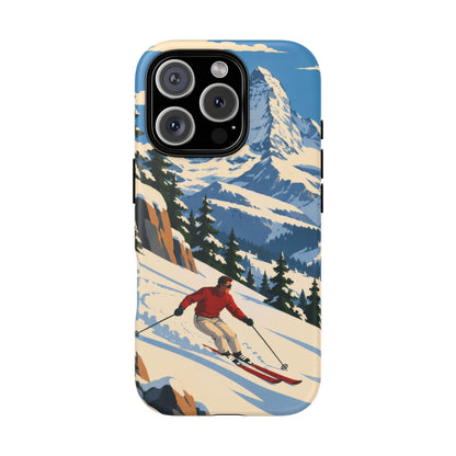 Swiss Skiing — Downhill Arc iPhone Tough Case