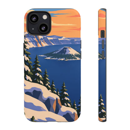 Crater Lake — Winter Caldera iPhone Tough Case