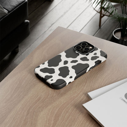 Classic Holstein iPhone Tough Case | Black & White Cow Print
