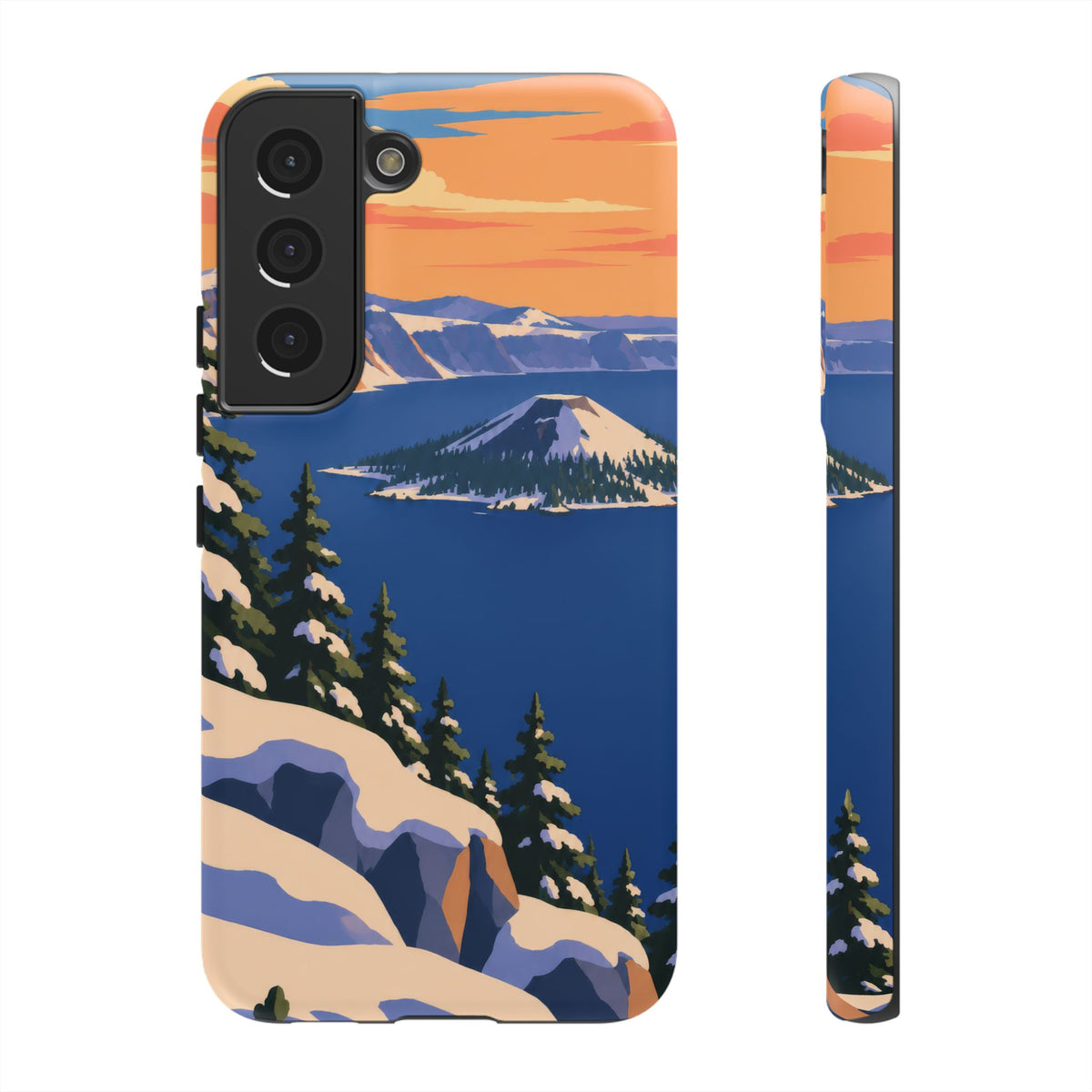Crater Lake — Winter Caldera Samsung Galaxy Tough Case