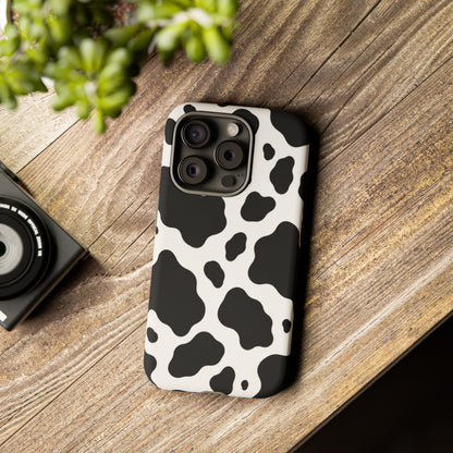 Classic Holstein iPhone Tough Case | Black & White Cow Print