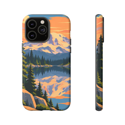 Mount Rainier — Mirror Dawn iPhone Tough Case