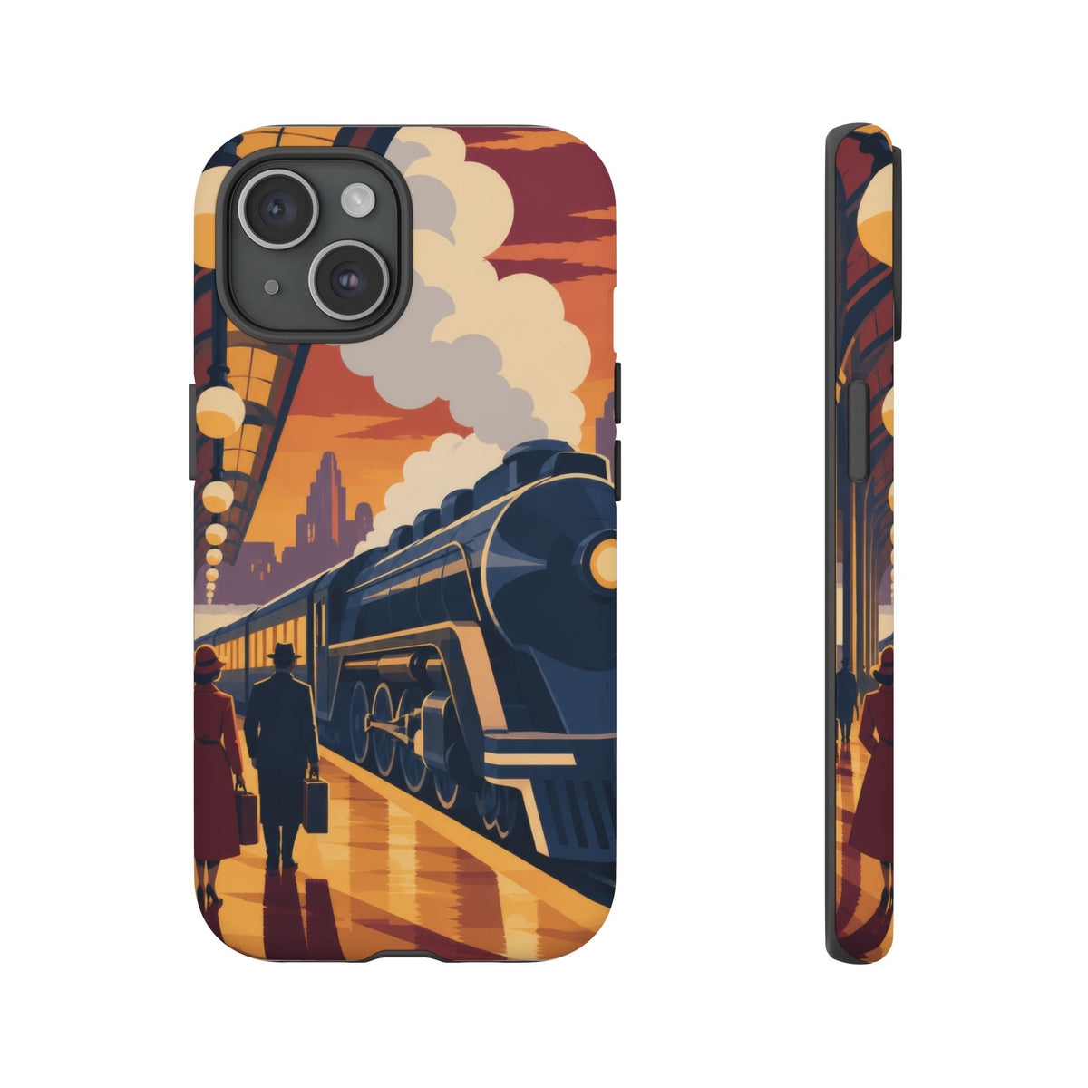Travel by Train — Night Departure iPhone Tough Case | train travel