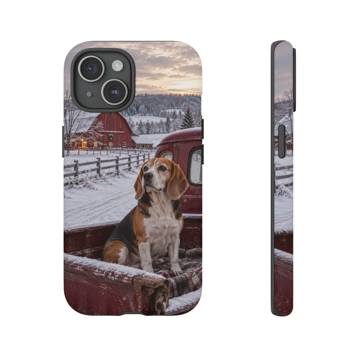 Winter Farm Watch iPhone Tough Case | beagle