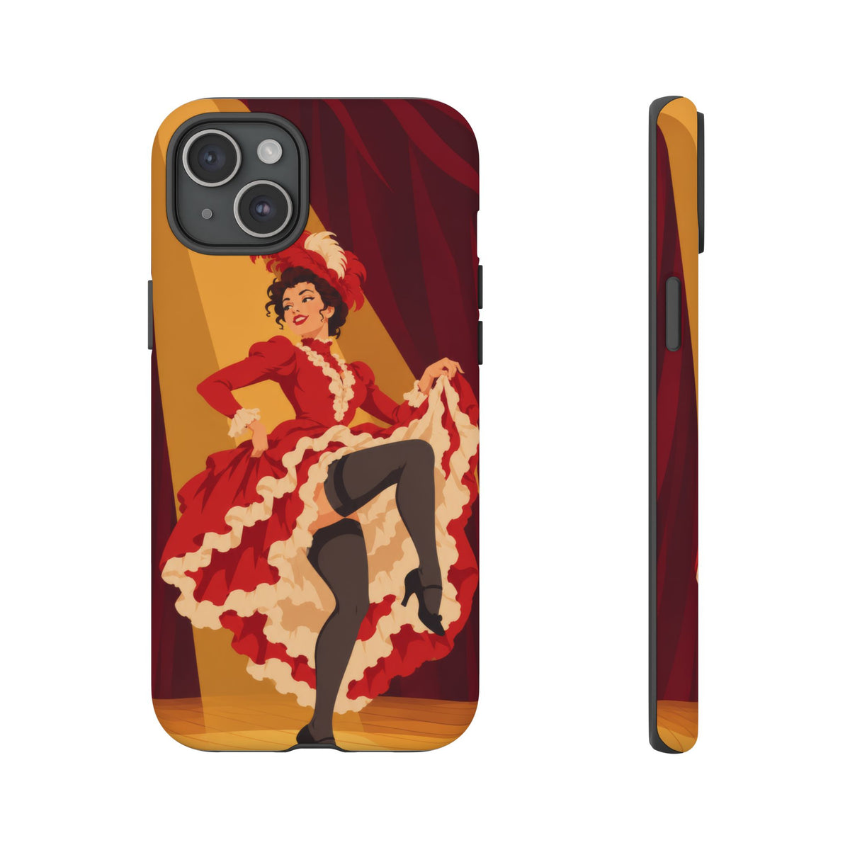 Moulin Rouge Dancer — Crimson Cabaret iPhone Tough Case | cabaret dancer