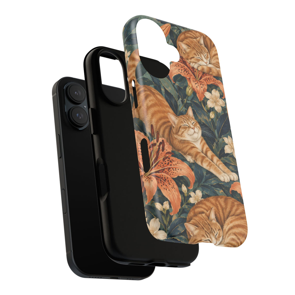 Tiger Lily Tabby iPhone Tough Case | tabby cats