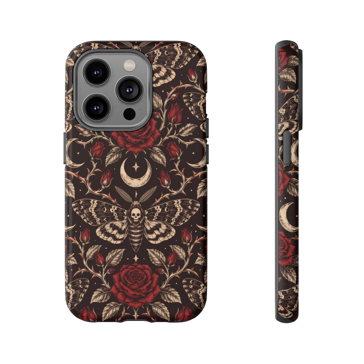 Velvet Moth Masquerade iPhone Tough Case | gothic moth