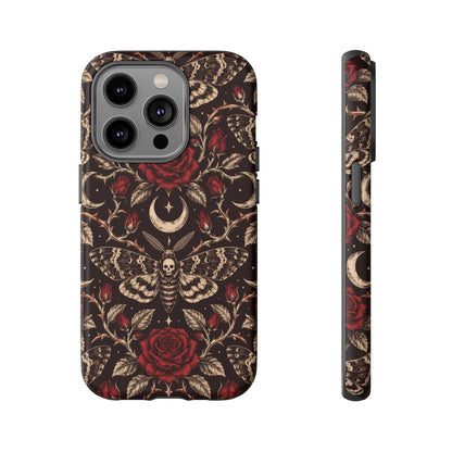 Velvet Moth Masquerade iPhone Tough Case | gothic moth