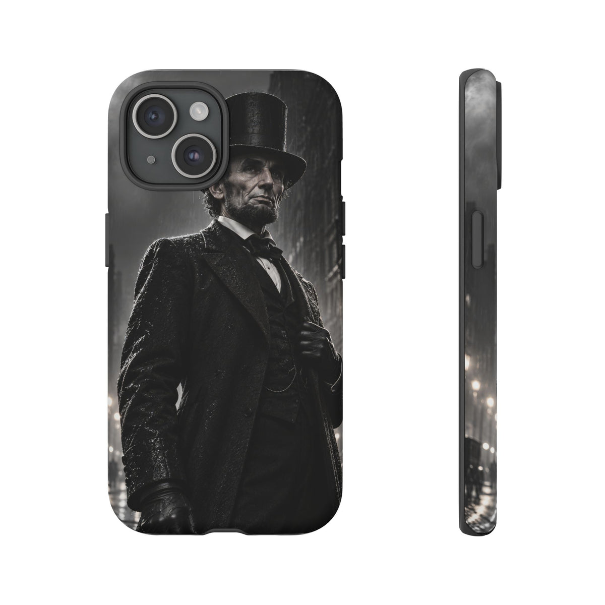 Abe after Midnight iPhone Tough Case | noir lincoln