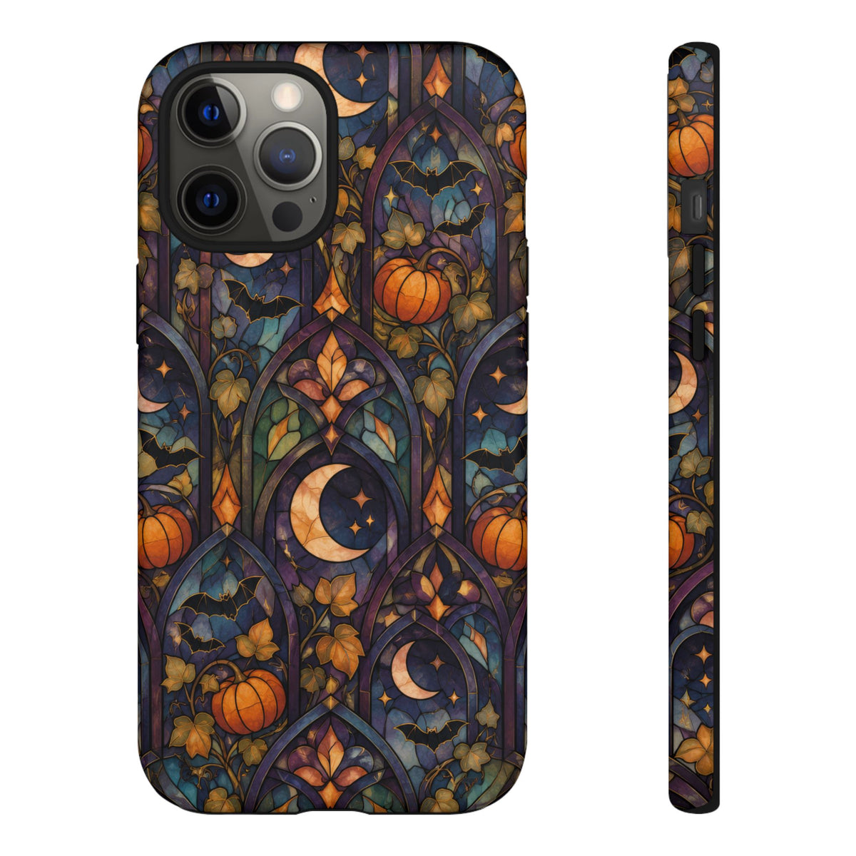 Amber Moon Window iPhone Tough Case | celestial halloween