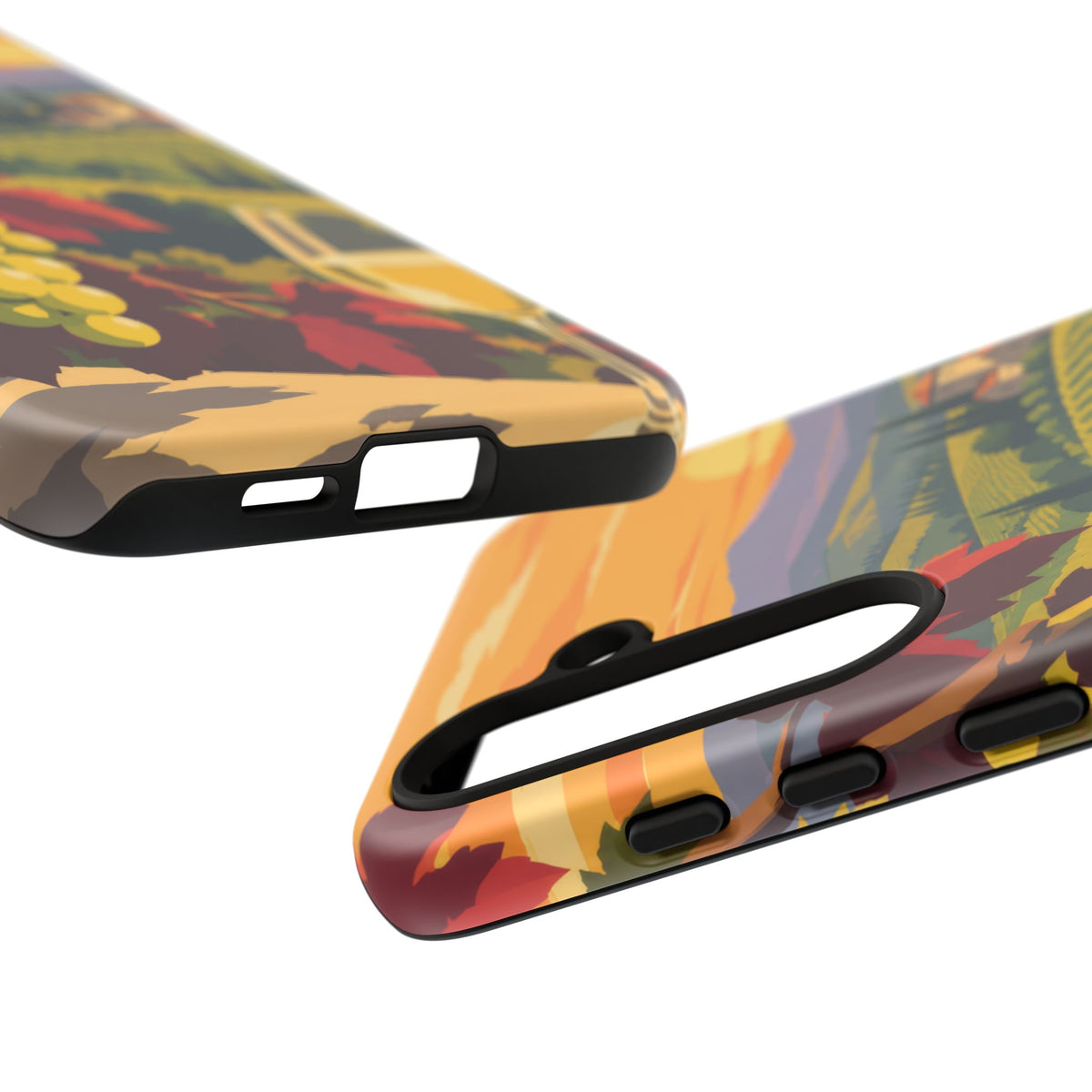 Wine & Grapes — Golden Vintage Samsung Galaxy Tough Case | wine grapes