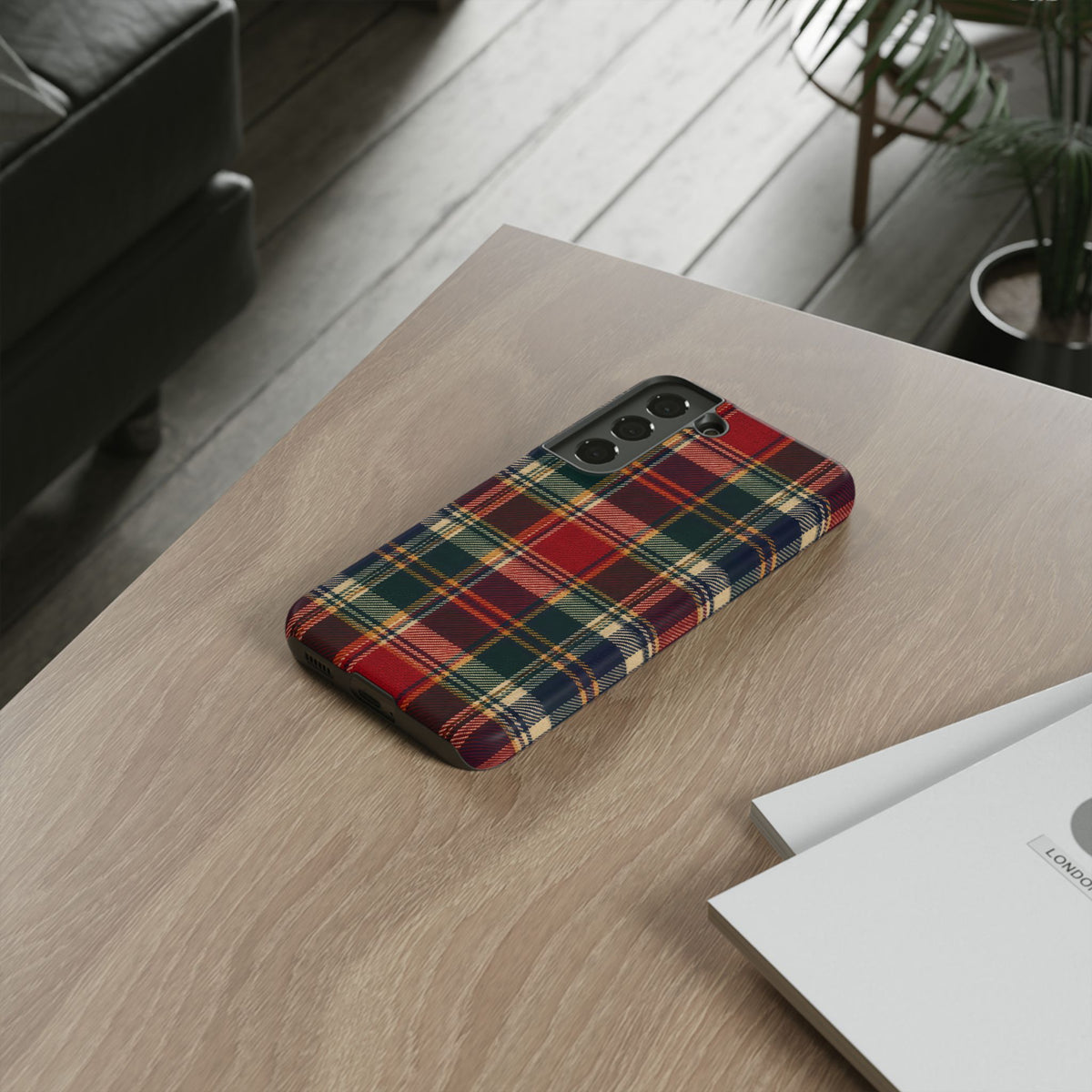 Highland Holiday Samsung Galaxy Tough Case | christmas plaid