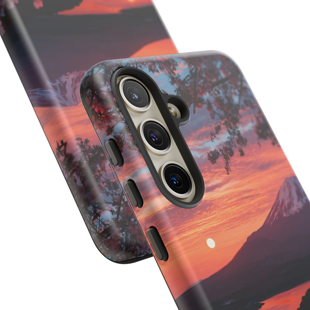 Fuji Moonlit Sakura Samsung Galaxy Tough Phone Case