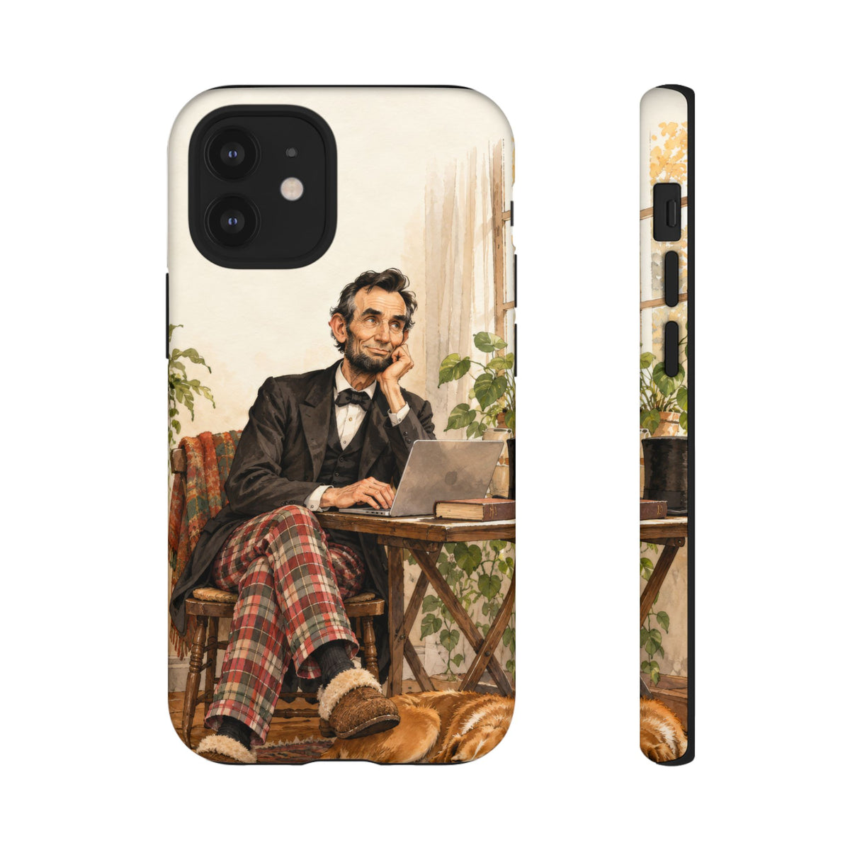 Abe from Home iPhone Tough Case | lincoln work from home