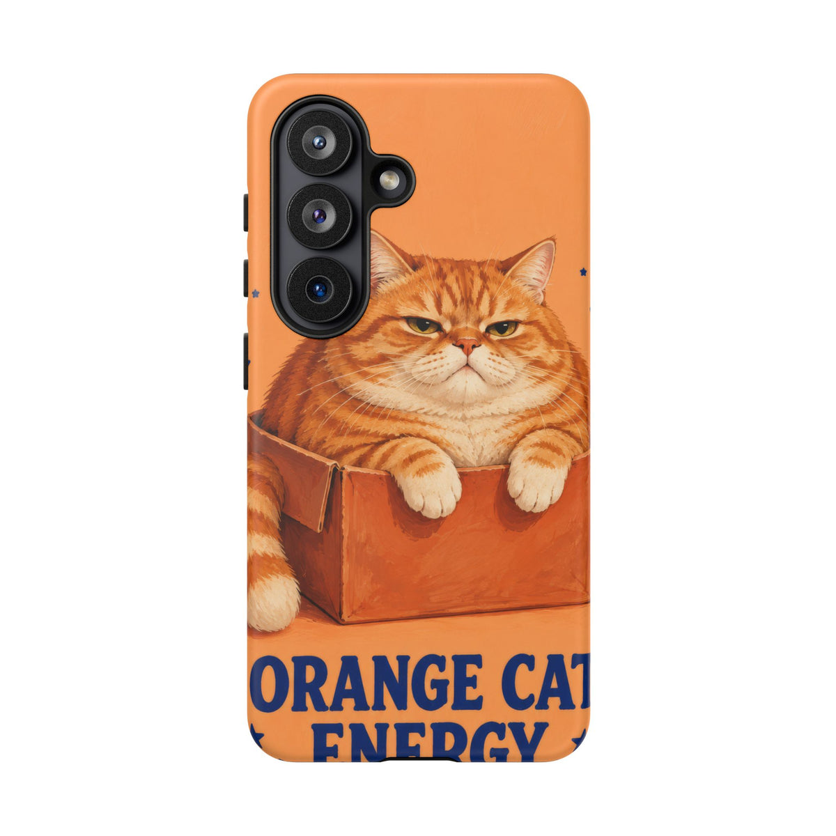 Orange Cat Energy Samsung Galaxy Tough Case