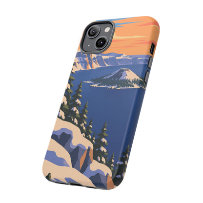 Crater Lake — Winter Caldera iPhone Tough Case