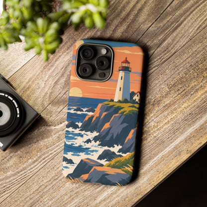 Lighthouse — Atlantic Beacon iPhone Tough Case