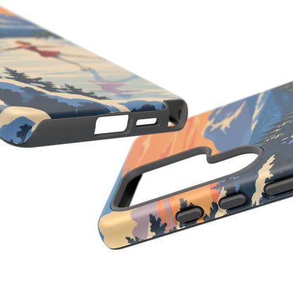 Lake Placid Skater — Winter Glide Samsung Galaxy Tough Case