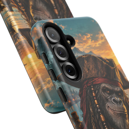Pirate Gorilla Samsung Galaxy Tough Case | Captain Silverback
