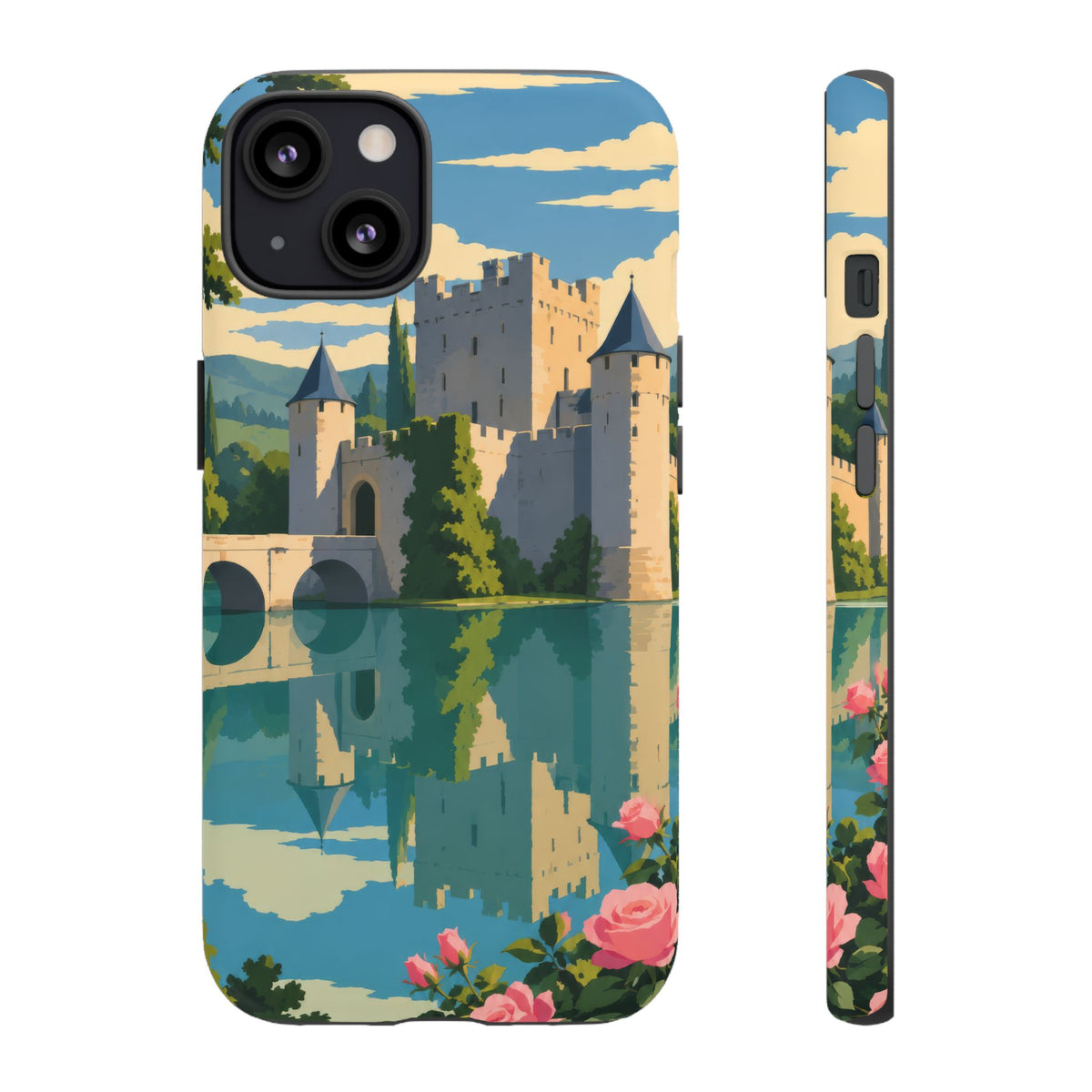 English Castle — Moat and Roses iPhone Tough Case