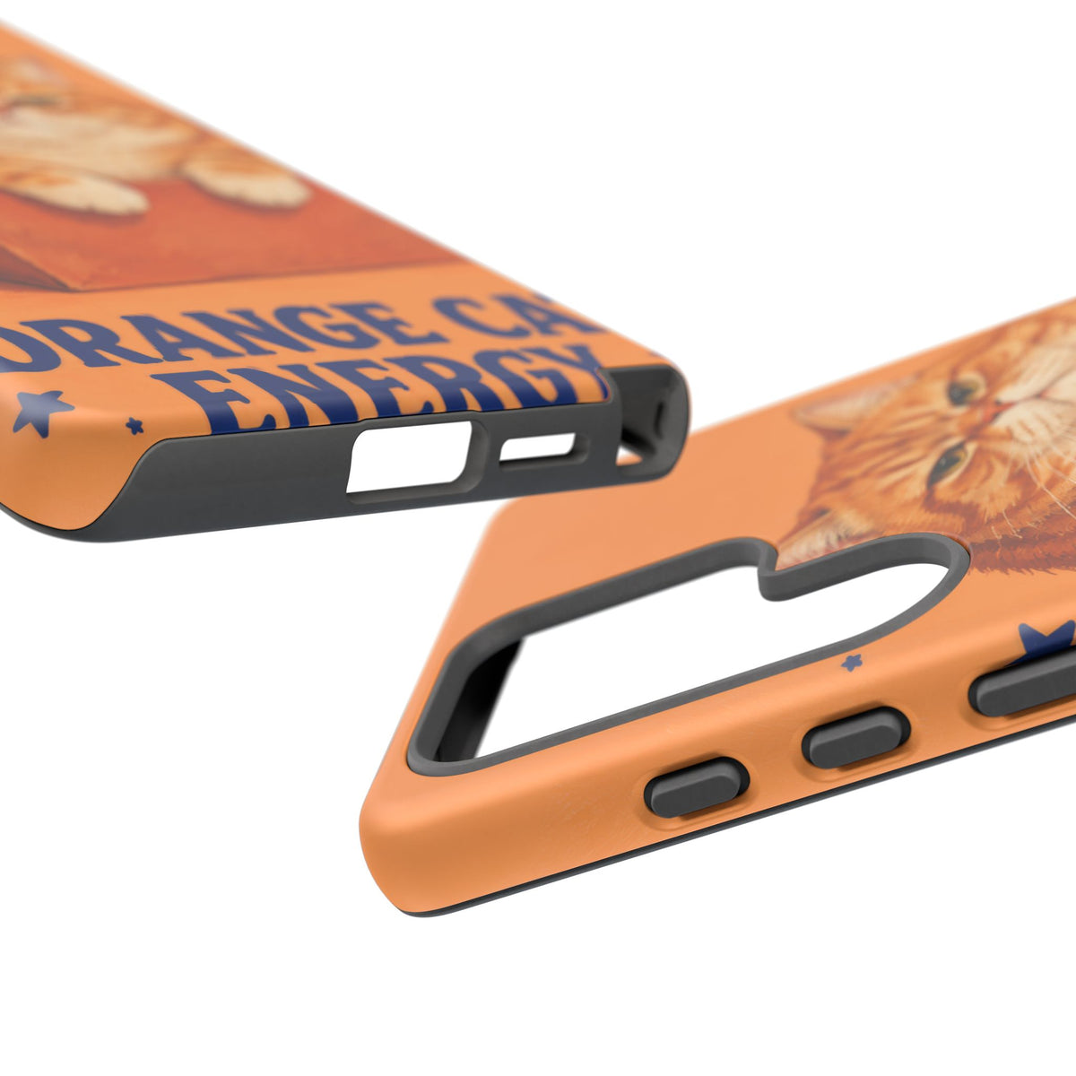 Orange Cat Energy Samsung Galaxy Tough Case