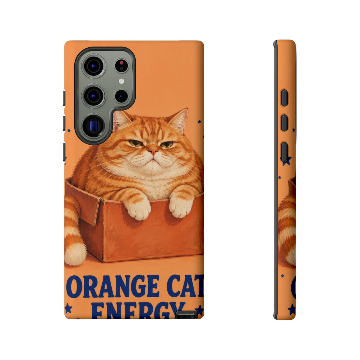 Orange Cat Energy Samsung Galaxy Tough Case